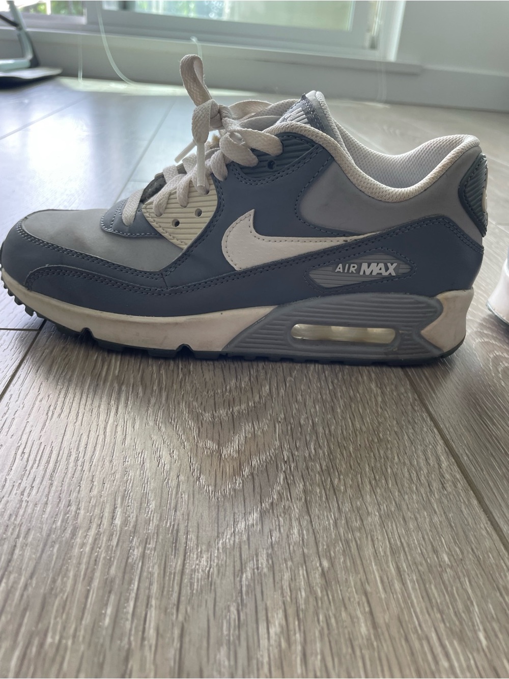 Nike Kids Air Max Low Top Sneakers in Grey and White